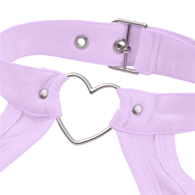 Vampy Collared Bodycon Mini Dress Purple