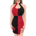 Mad Love Overall Vampy Collared Bodycon Mini Dress