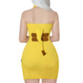 I Choose You Overall Vampy Collared Bodycon Mini Dress with Detachable Tail