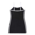 Sporty Side Striped Bodycon Dress Black