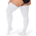 Plus Size Cable Knitted Thigh High Socks