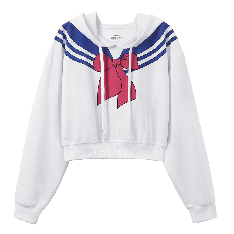 Magical Girl Cropped Hoodie Sweater