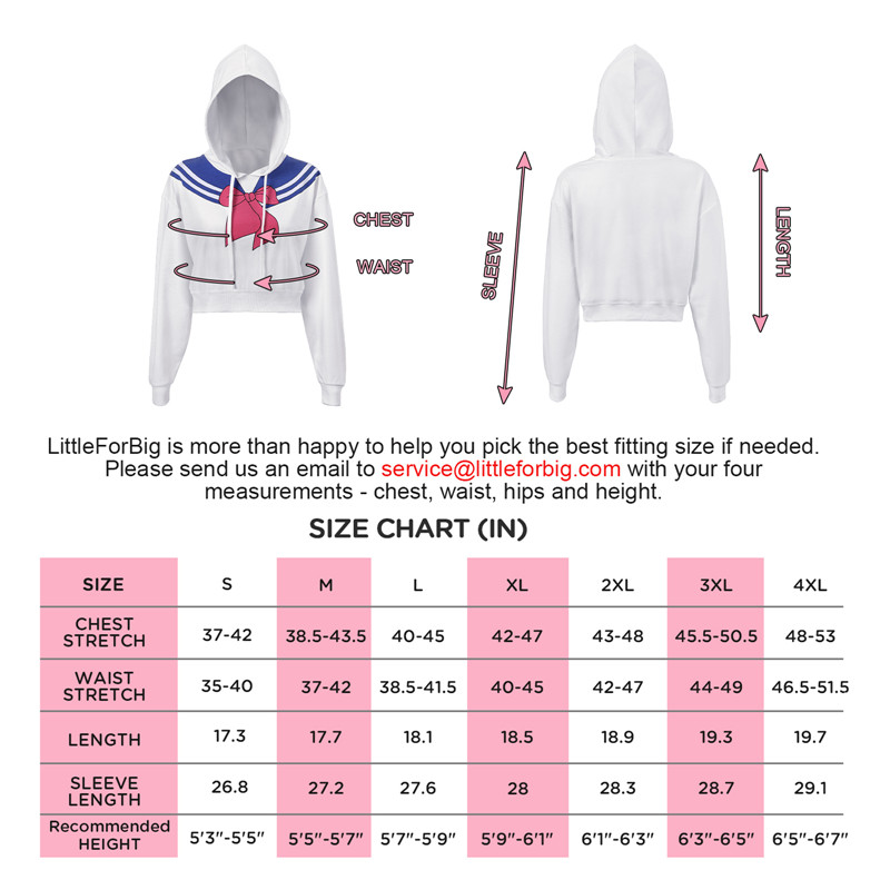 Magical Girl Cropped Hoodie Sweater