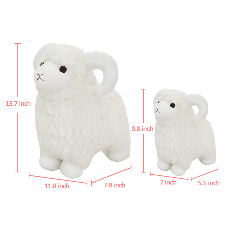 Cute Lamb Stuffed Animal Plush Toy – White