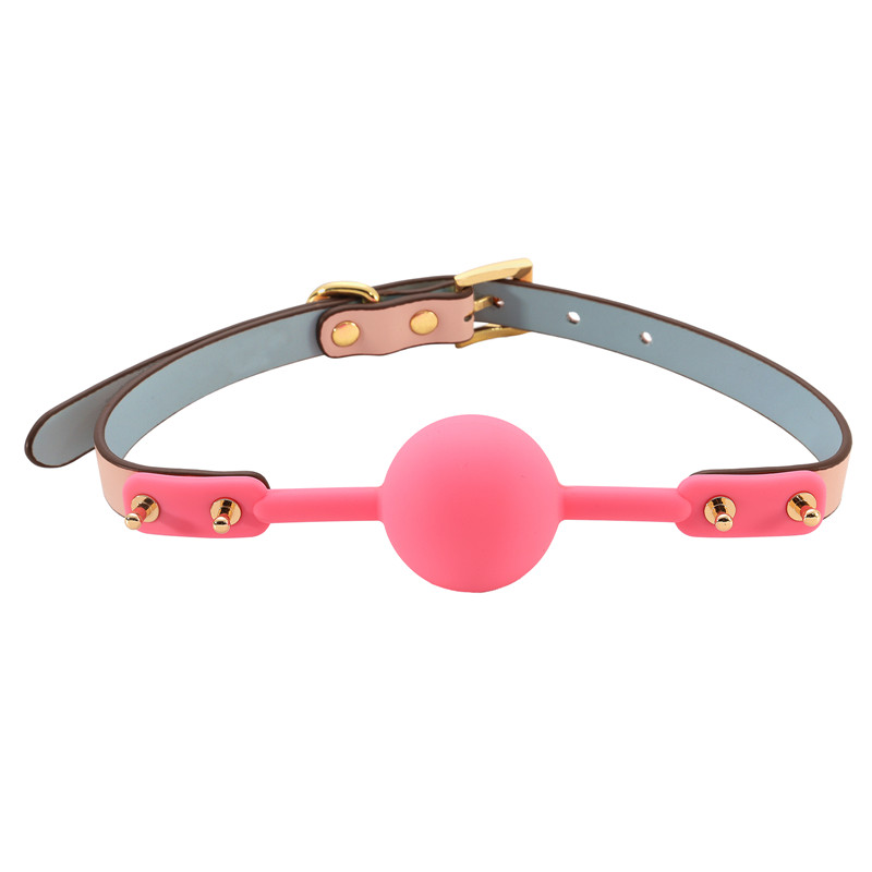 BDSM Adjustable Faux Leather Strap Ball Gag