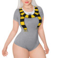Wizard School Winter Onesie Bodysuit Yellow