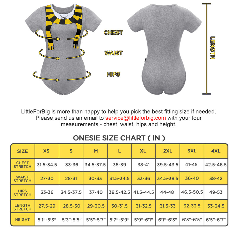 Wizard School Winter Onesie Bodysuit Yellow