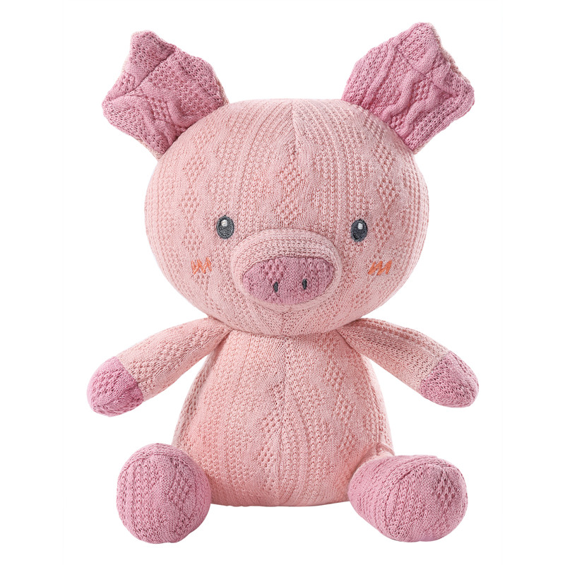 Cute Piggy Stuffed Tiny Crochet Animal Plush Toy