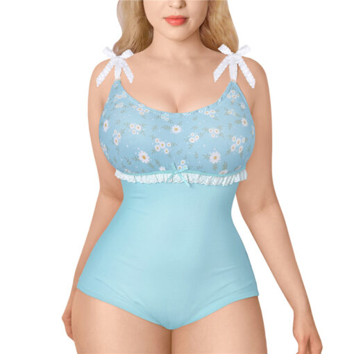 Daisy Fresh Off The Shoulder Floral Bodysuit (Black) main image 1
