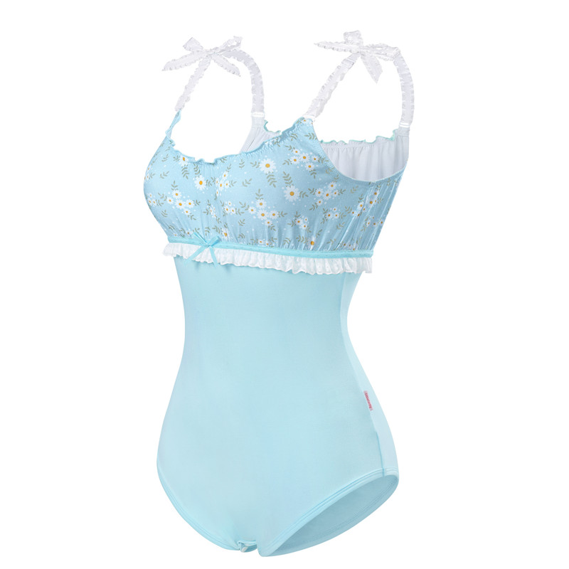 Daisy Fresh Ribbon Strap Camisole Onesie Bodysuit