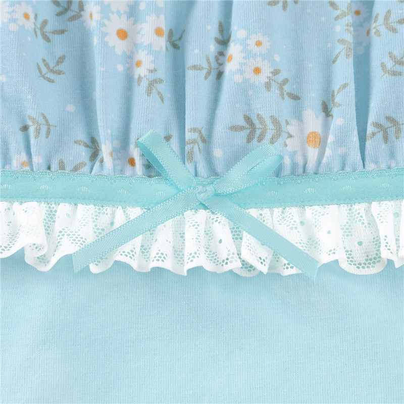 Daisy Fresh Ribbon Strap Camisole Onesie Bodysuit