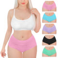 High Waist Wide &apos;Comfort Waistband&apos; 5 Pack Panties Set
