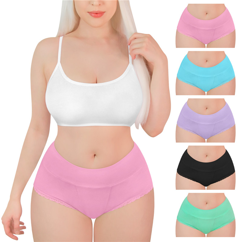 High Waist Wide &apos;Comfort Waistband&apos; 5 Pack Panties Set