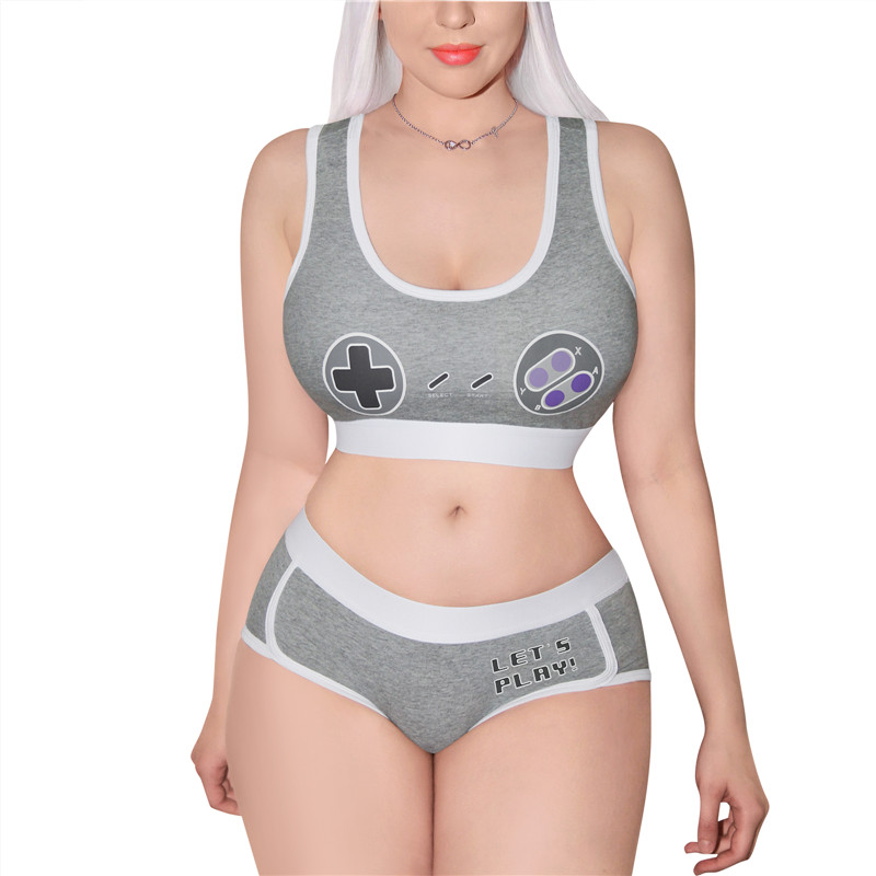 Don't Play Games Play Sport Graphic Bralette