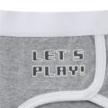 Let’s Play GamerGirl Cosplay Bralette 2 Piece Sportsbra Boyshort Loungewear Set Grey