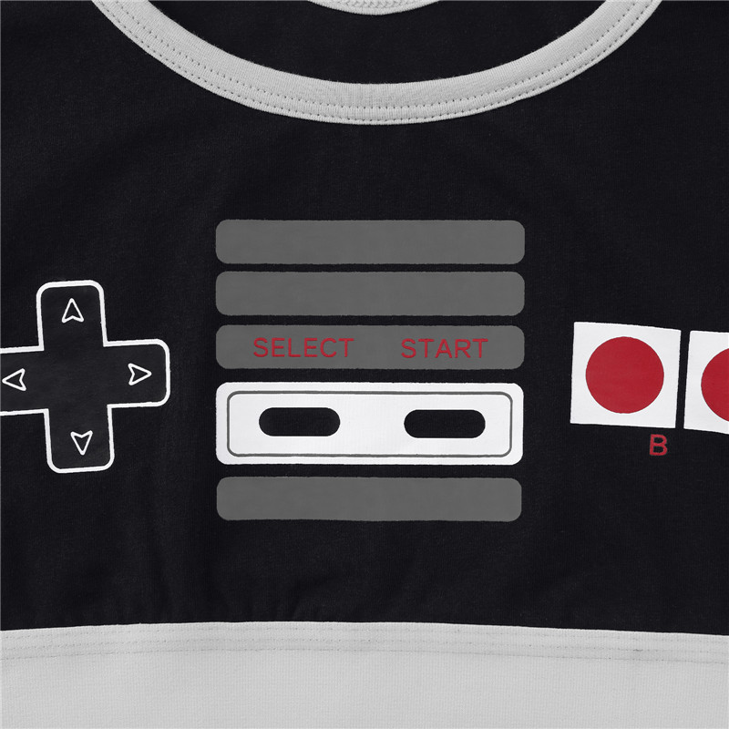 Let&apos;s Play GamerGirl Cosplay Bralette 2 Piece Sportsbra Boyshort Loungewear Set Black