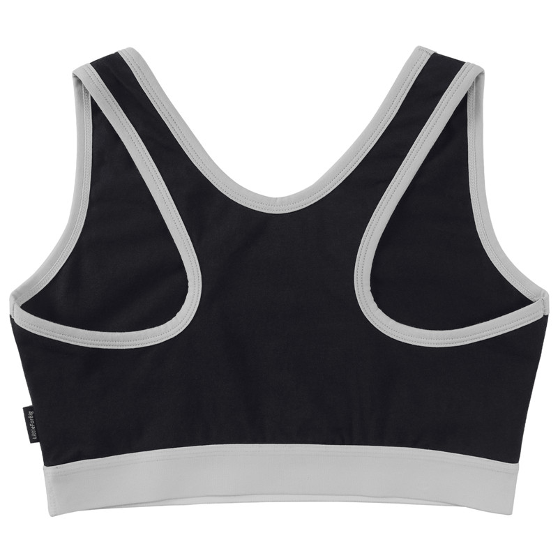 Let&apos;s Play GamerGirl Cosplay Bralette 2 Piece Sportsbra Boyshort Loungewear Set Black