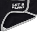 Let&apos;s Play GamerGirl Cosplay Bralette 2 Piece Sportsbra Boyshort Loungewear Set Black
