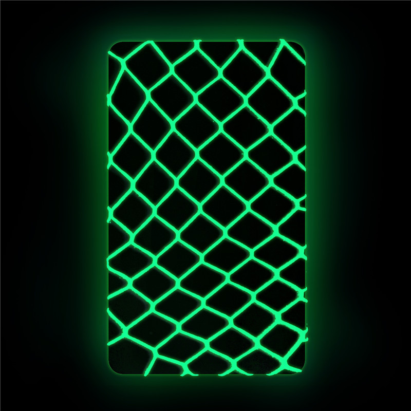 High Waist Night-Glow Fishnet Mesh Tights 2 Pairs Stockings – Large Grid Patterns