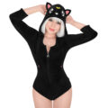 Black Cat Luna Onesie Bodysuit