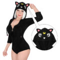 Black Cat Luna Onesie Bodysuit