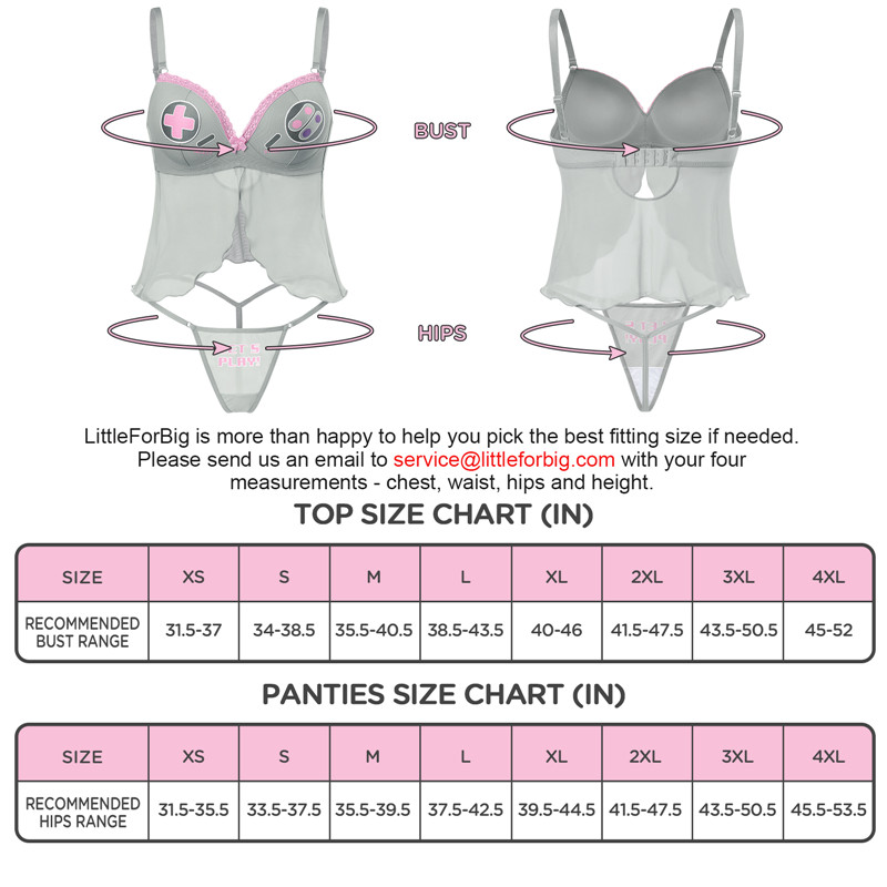 Let&apos;s Play Gamer Girl Lingerie Set