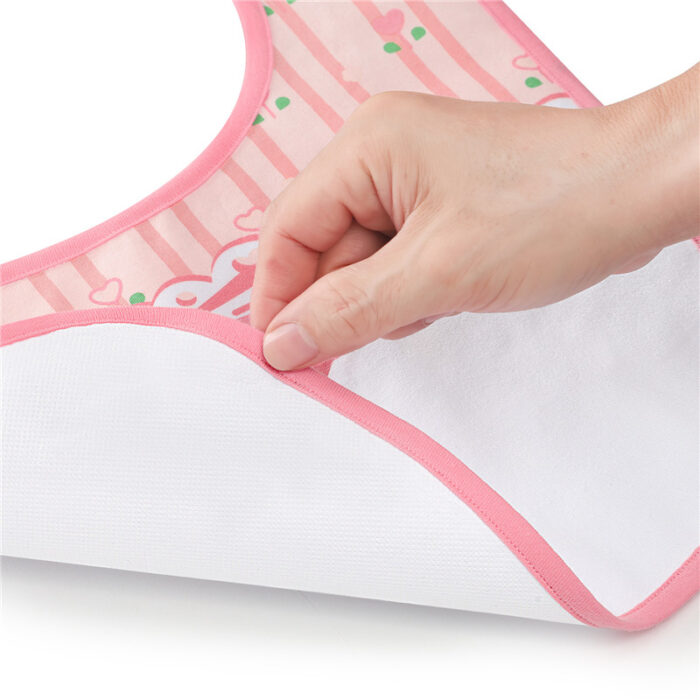 Custom Printed Washable Adult Bib Adjustable Snap Closure With Crumb