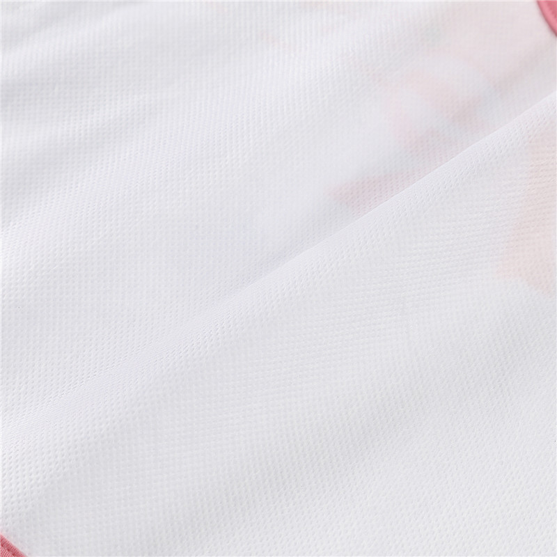 Pink Floral Babydoll Bib