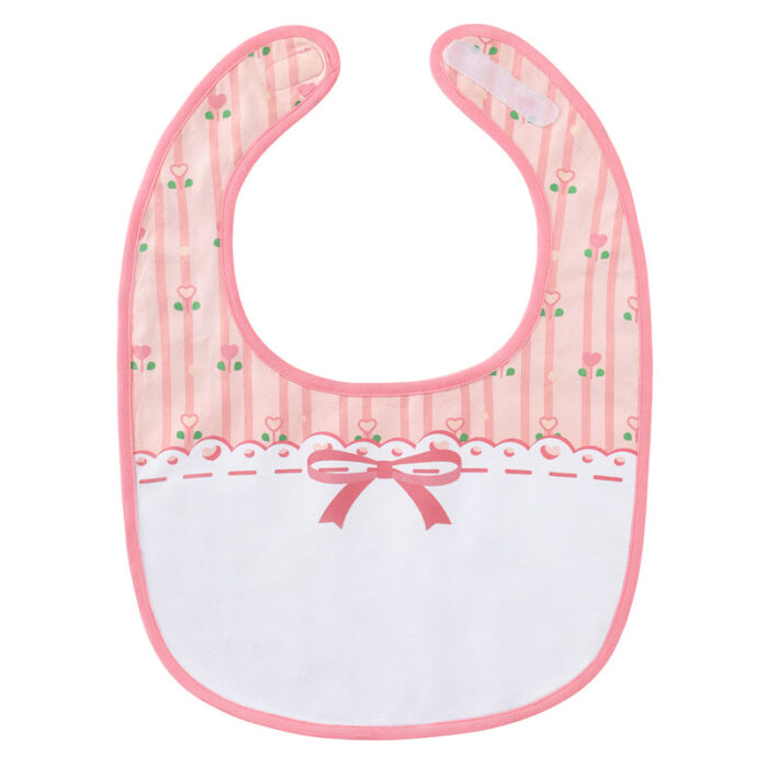 Pink Bow Medium Bib