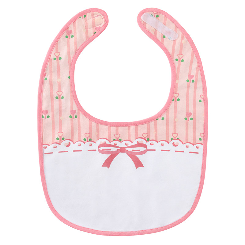 Pink Floral Babydoll Bib