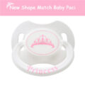 Gen2 BigShield Pacifier "Princess" Crown White