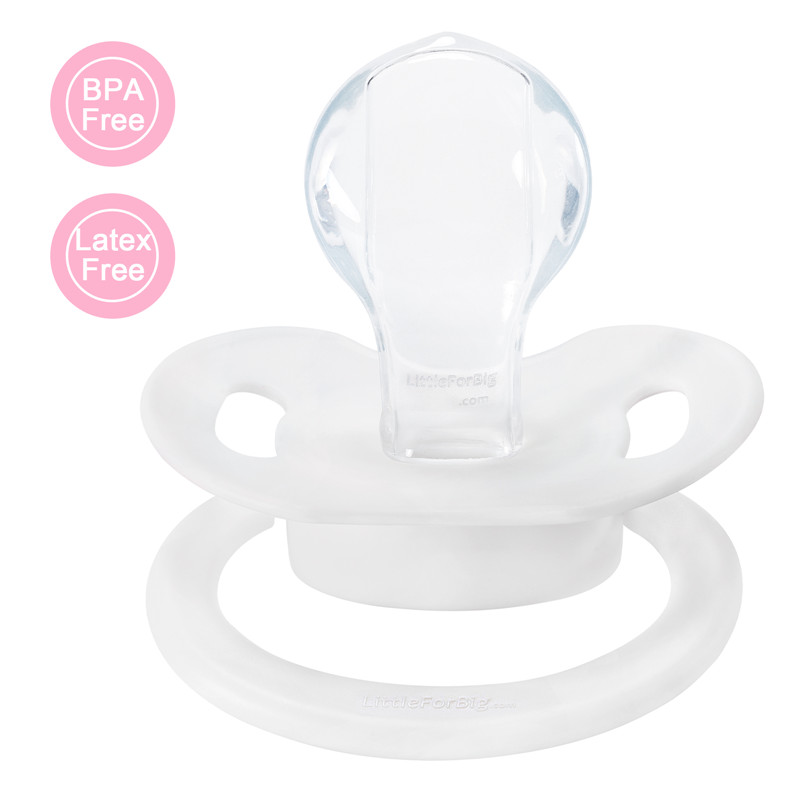 Gen2 BigShield Pacifier "Princess" Crown White