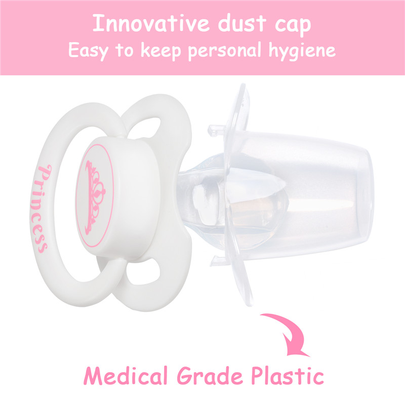 Gen2 BigShield Pacifier "Princess" Crown White