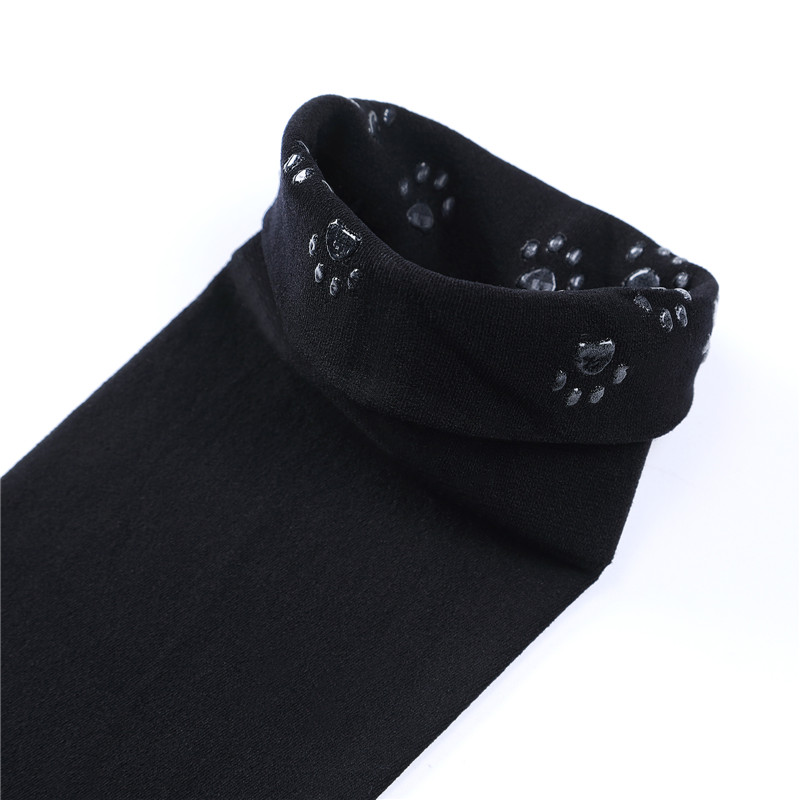 I Love Daddy Print Silk Stockings