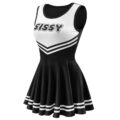 Cheer Sissy Mini Dress Black