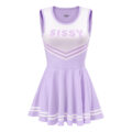 Cheer Sissy Mini Dress Purple