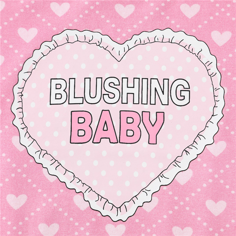Blushing Baby Ruffle Butt Onesie