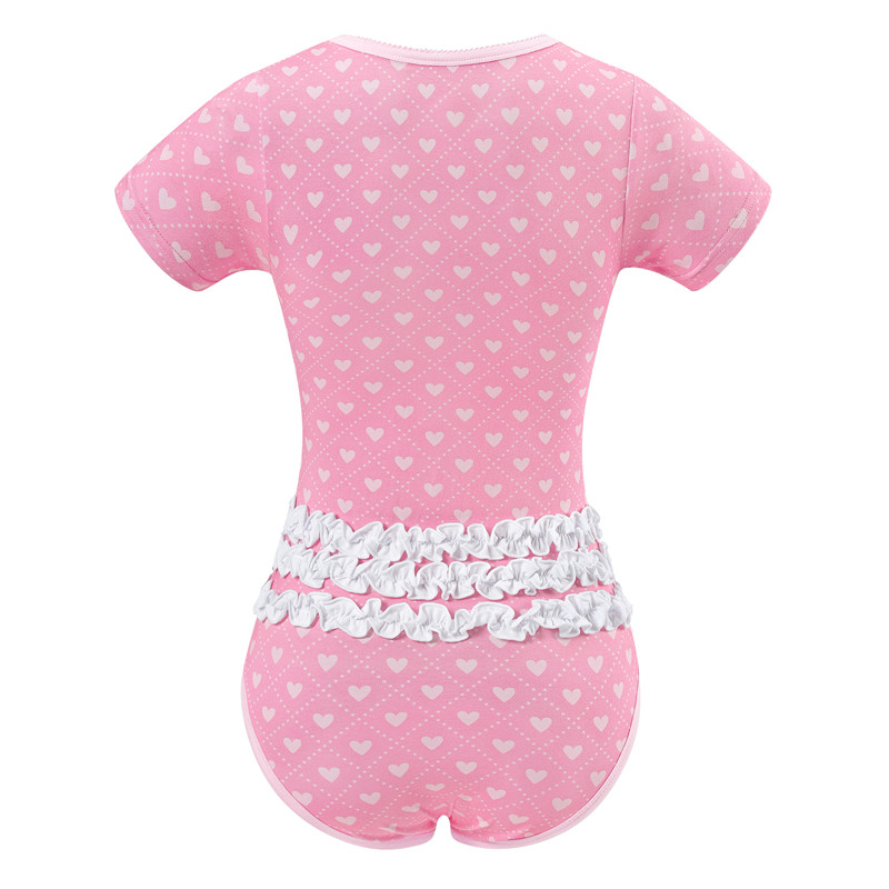 Blushing Baby Ruffle Butt Onesie