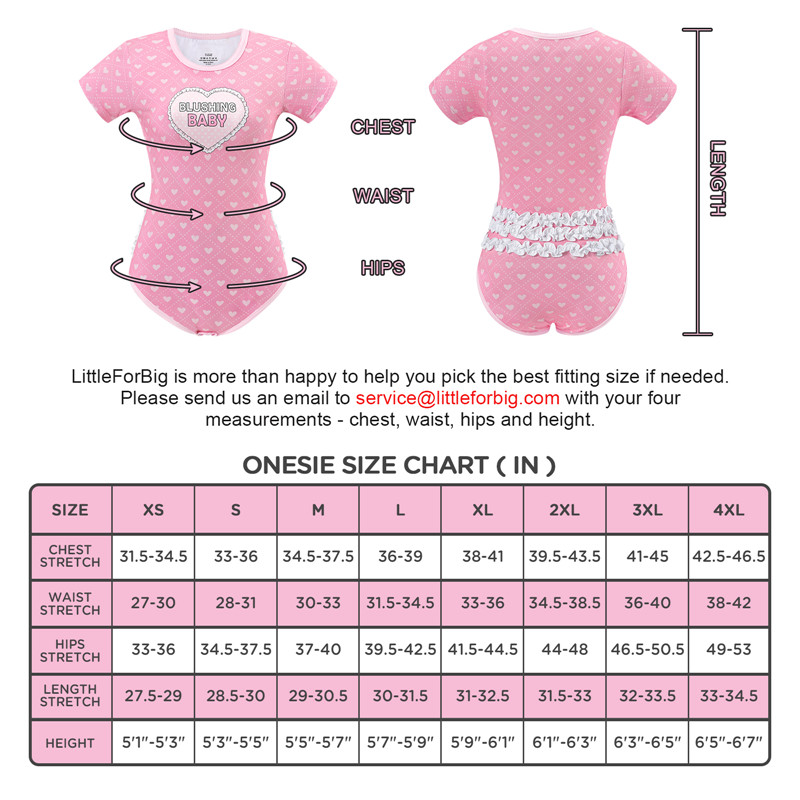 Blushing Baby Ruffle Butt Onesie