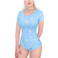 Cutie Bunny in Space Onesie Blue
