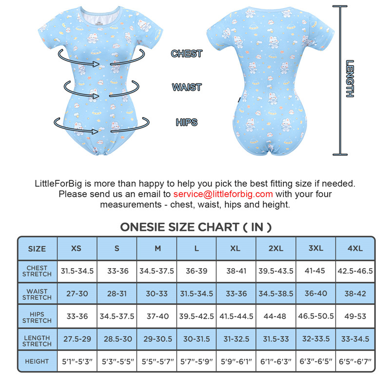 Cutie Bunny in Space Onesie Blue