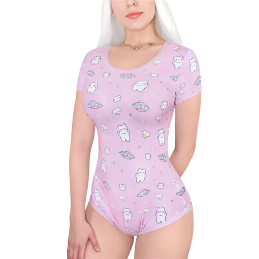 Cutie Bears in Space Onesie Pink