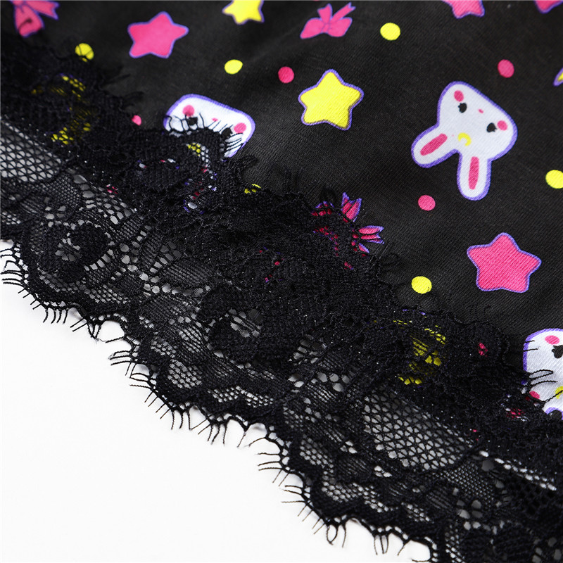 Sweet Usagi Bralette Set Black