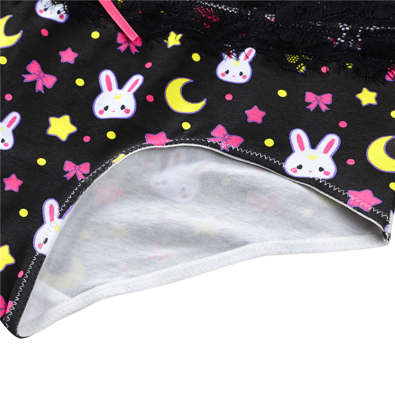 Sweet Usagi Bralette Set Black