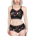 Sweet Usagi Bralette Set Black