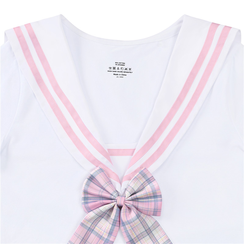 Magical Girl Pastel Plaid Onesie Skirt Set Pink