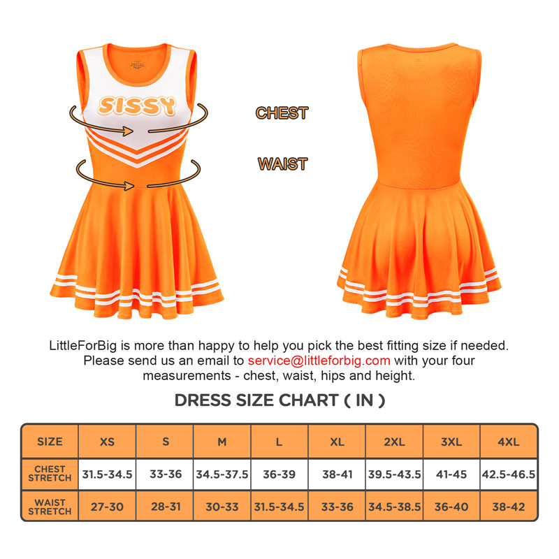 Cheer SissyUniversity Mini Dress Neon Orange