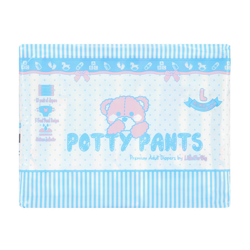 Potty Pants Adult Diapers 10 Pieces Pack(M)/(L)/(XL)