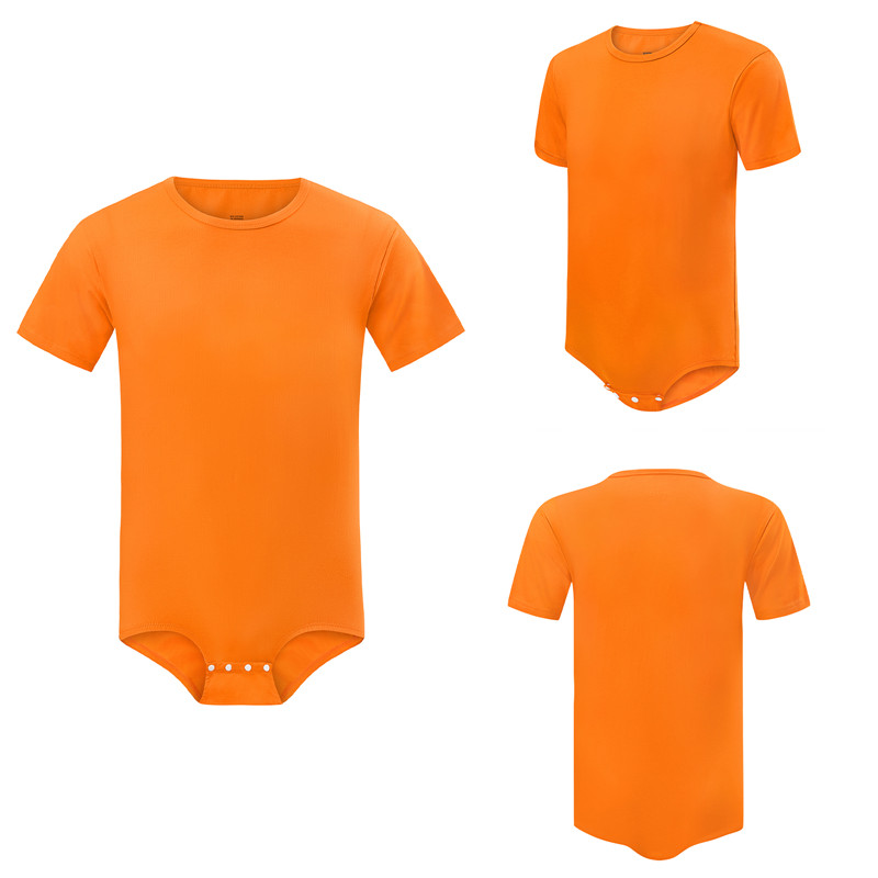 Relaxed Fit Basic Onesie Orange