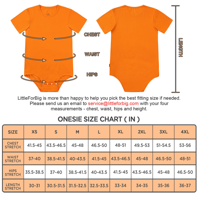Relaxed Fit Basic Onesie Orange